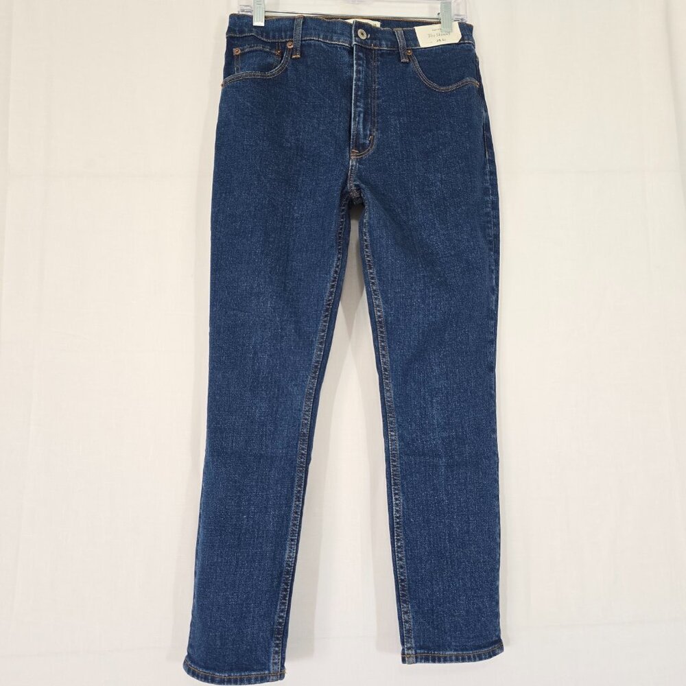 Abercrombie & Fitch High Rise Skinny Jeans Women 28 Mid Wash NWT